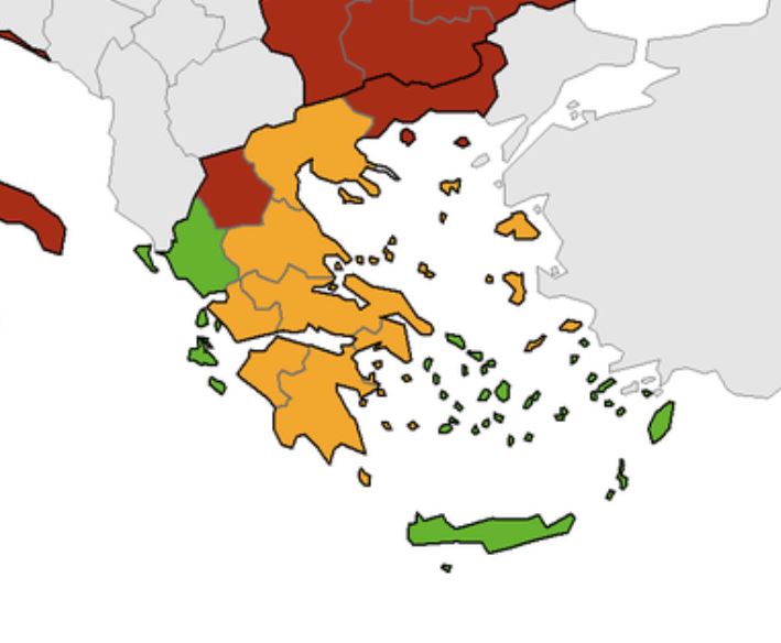 Χάρτης κορονοιού rodostoday.gr
