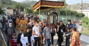 Σύμη : Πλήθος κόσμου στη λιτάνευση της Ιεράς Εικόνας του Πανορμίτη