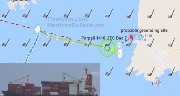Πλοίο μεταφοράς εμπορευματοκιβωτίων προσάραξε στο Αιγαίο