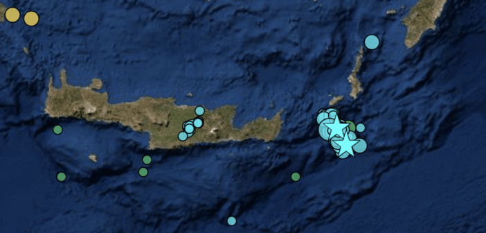 Δεκάδες σεισμοί μεταξύ Κρήτης και Κάσου μέσα στη νύχτα -Λέκκας: Η υποθαλάσσια περιοχή μετρίασε τις επιπτώσεις