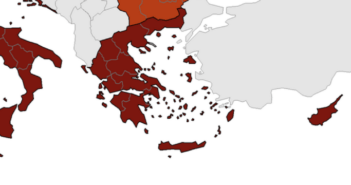Κορωνοϊός - ECDC: Παραμένει στο «βαθύ κόκκινο» η Ελλάδα στον συνδυαστικό χάρτη