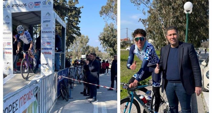 Με τον Ροδίτη αθλητή του ΓΣ Διαγόρα Νίκο Δράκο η Εθνική Ομάδα στον Διεθνή Ποδηλατικό «Γύρο Ρόδου»