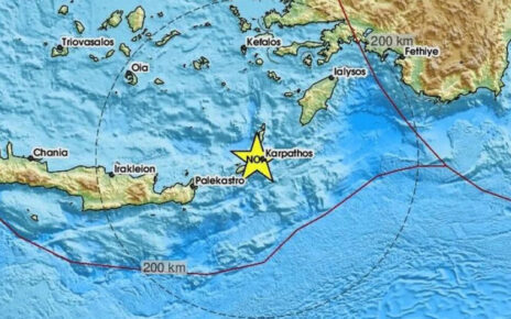 Σεισμός 3,3 Ρίχτερ στην Κάρπαθο