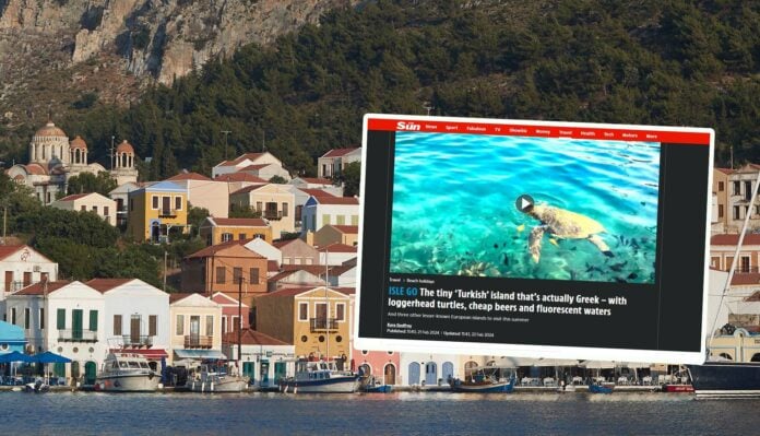 Η βρετανική Sun «βάφτισε» τουρκικό το Καστελόριζο γιατί είναι κοντά στην Τουρκία